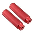 thumbnail image 1 of Unique Bargains 1Pair Aluminum Alloy BMX MTB Bike Bicycle Rear Foot Pegs Footrests Red Fit 3/8 Inch Axles Red, 1 of 7