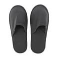 thumbnail image 1 of Unique Bargains 1Pair Disposable Slippers Foldable Closed Toe Anti-slip Hotel Slippers Deep Gray, 1 of 5