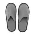 thumbnail image 1 of Unique Bargains 1Pair Disposable Slippers Foldable Closed Toe Hotel Slippers Gray, 1 of 5