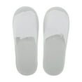 thumbnail image 1 of Unique Bargains 1Pair Disposable Slippers Foldable Open Toe Anti-slip Hotel Slippers White, 1 of 5