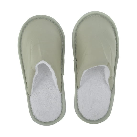 Unique Bargains 1Pair Disposable Slippers Non Slip Children's Hotel Slippers Gray