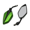 thumbnail image 1 of Unique Bargains 1Pair Green Black Adjustable Polygon Rear Side View Mirror for Motorcycle Scooter, 1 of 3