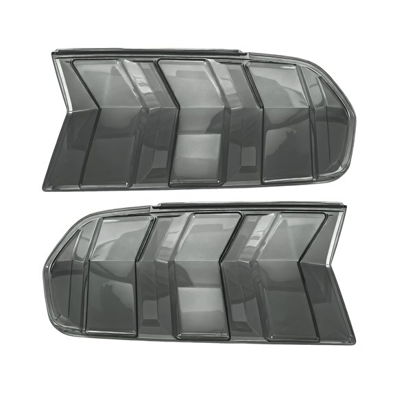 Unique Bargains 1Pair Tail Light Cover Bezels for Ford for Mustang 2024-2025 Rear Light Guard Lamps Protector Tail Light Protector Trim Cover ABS Smoked Black