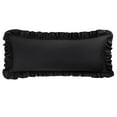 thumbnail image 1 of Unique Bargains 1Pc 100% Cotton Envelope Closure Body Ruffled Pillowcase Black 20"x48", 1 of 8