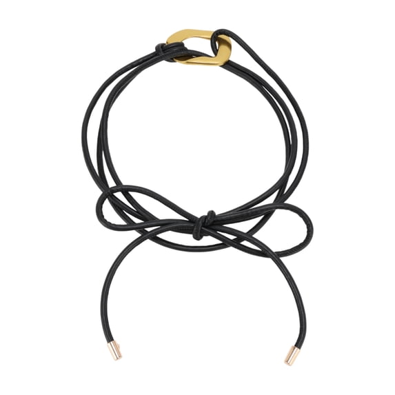 Unique Bargains 1Pc Adjustable Waist Belt Fashion Tie Pattern Adjustable Waist Cord Black