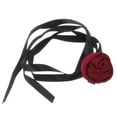 thumbnail image 1 of Unique Bargains 1Pc Choker Necklace Delicate Satin Rose Tie Wrap Around Wrist Bracelet Red, 1 of 6