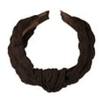 thumbnail image 1 of Unique Bargains 1Pc Cute Makeup Headband Puffy Spa Fabric Coffee Headband for Washing Face, 1 of 7