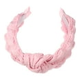 thumbnail image 1 of Unique Bargains 1Pc Cute Makeup Headband Puffy Spa Fabric Pink Headband for Washing Face, 1 of 7