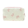 thumbnail image 1 of Unique Bargains 1Pc Durable Butterfly Pattern Storage Makeup Bag for Travel Pink Beige, 1 of 5