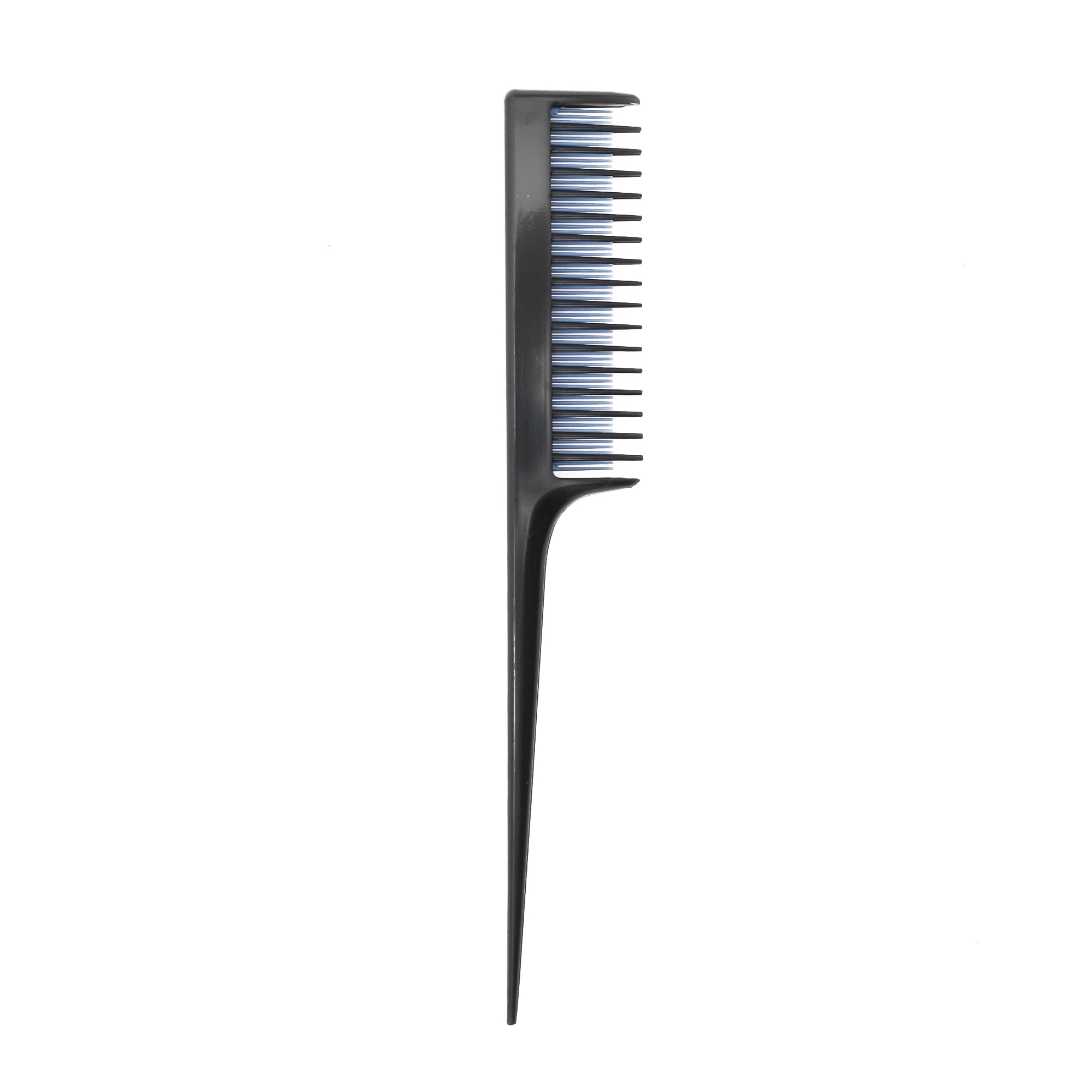 Unique Bargains 1Pc Durable Highlight Rat Tail Comb for Thick Curly Hair Black, Blue