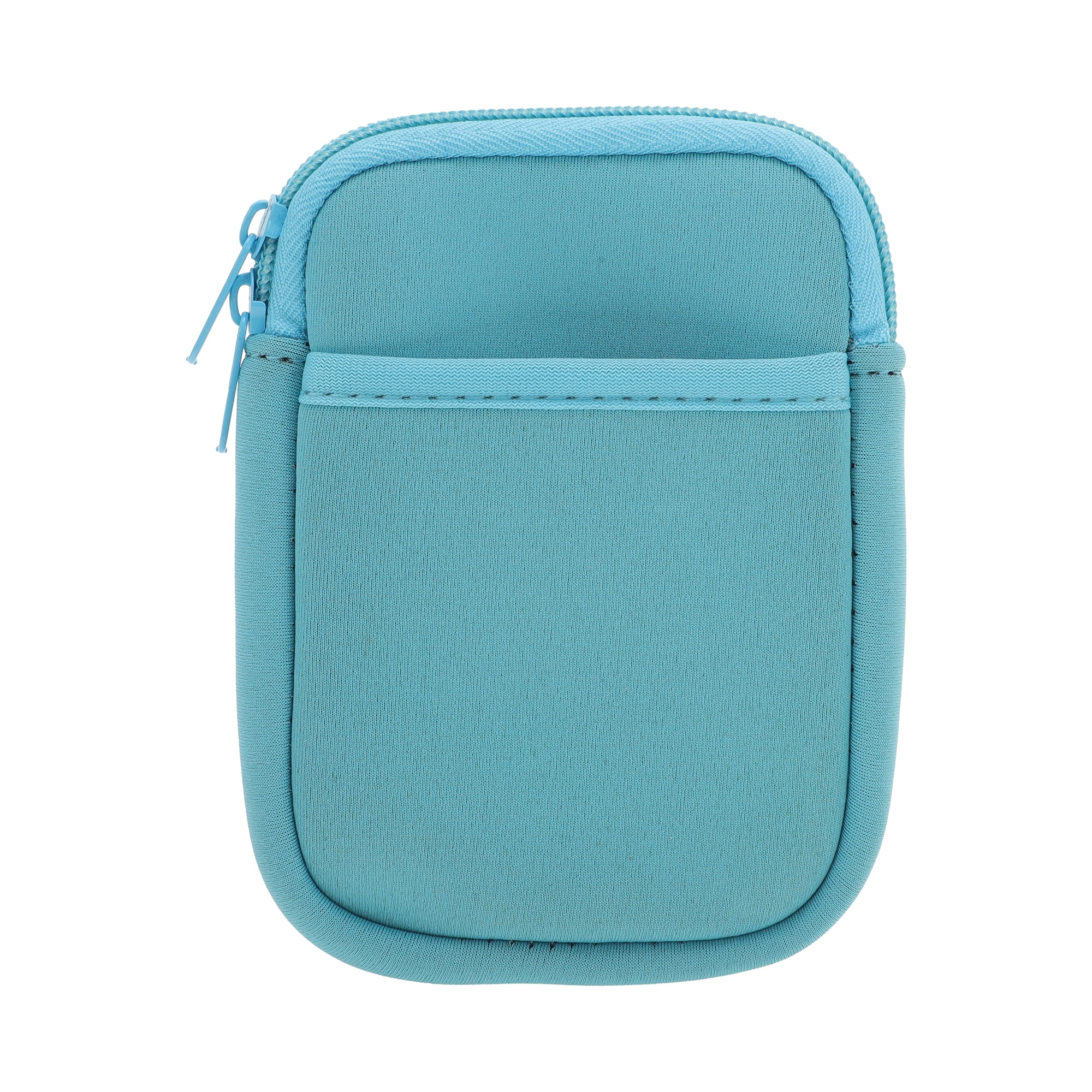 Unique Bargains 1Pc Durable Water Bottle Pouch With 2 Pockets Blue