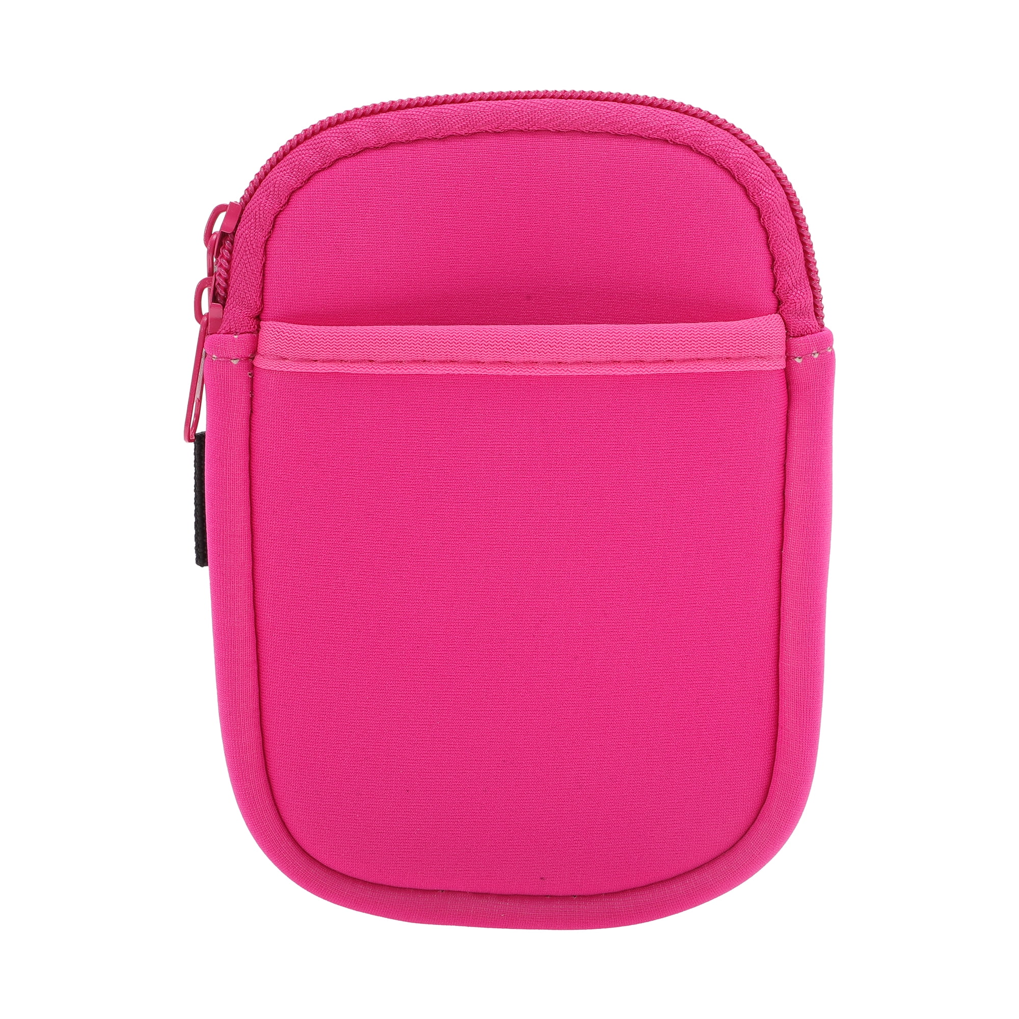 Unique Bargains 1Pc Durable Water Bottle Pouch With 2 Pockets Rose Red