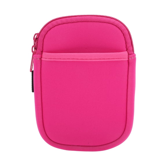 Unique Bargains 1Pc Durable Water Bottle Pouch With 2 Pockets Rose Red