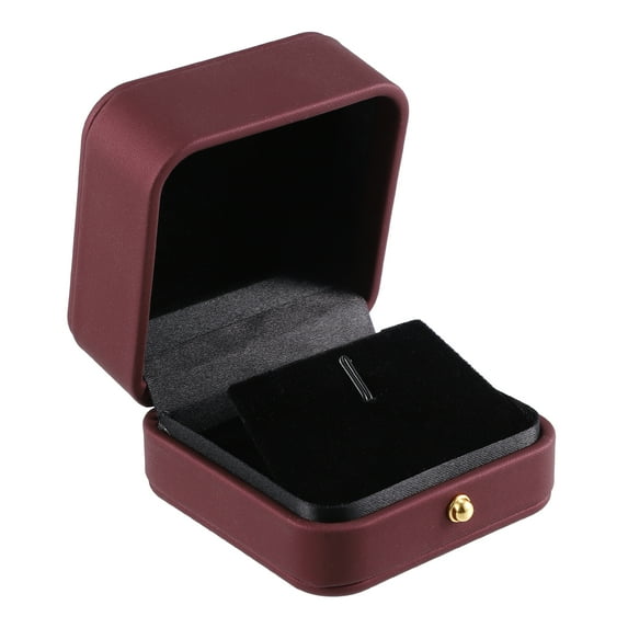 Unique Bargains 1Pc Earrings Box Jewelry Display Stand Earrings Organizer Case Plastic Gift Box for Wedding Red