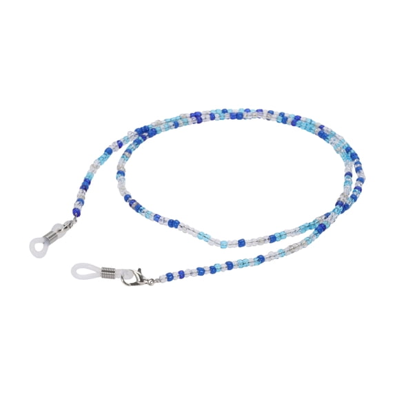 Unique Bargains 1Pc Eyeglass Chain Glasses Chain Beaded Pattern 70cm L Blue