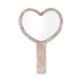 thumbnail image 1 of Unique Bargains 1Pc Lady Heart Shape Handheld Mirror for Business Travel Pink, 1 of 5