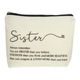 thumbnail image 1 of Unique Bargains 1Pc Large Durable Storage Gift Organizer Makeup Bag for Toiletry Beige, 1 of 7