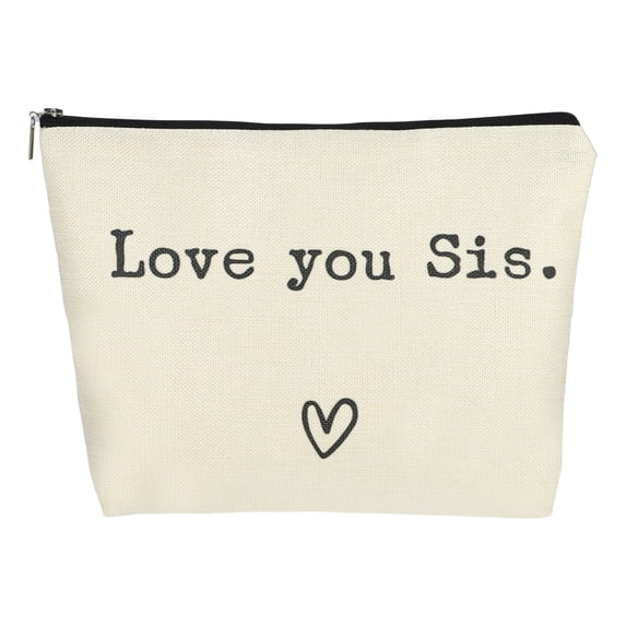 Unique Bargains 1Pc Large Durable Storaging Gift Organizer Makeup Bag for Toiletry Beige