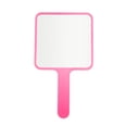 thumbnail image 1 of Unique Bargains 1Pc Large Square Handheld Mirror for Vacation Travel Use Rose Pink Large, 1 of 5
