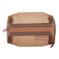 thumbnail image 1 of Unique Bargains 1Pc Lightweight Square Mesh Makeup Bag for Travel Nylon Brown, 1 of 6