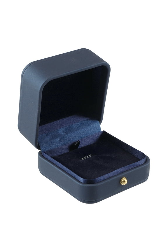 1Pc Pendant Box Jewelry Storage Display Stand Pendant Organizer Case Plastic Gift Box for Wedding Blue