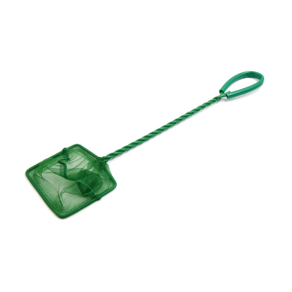 Unique Bargains 1Pc Plastic Coated Handle Green Fish Shrimp Skimming Net 3.15 in