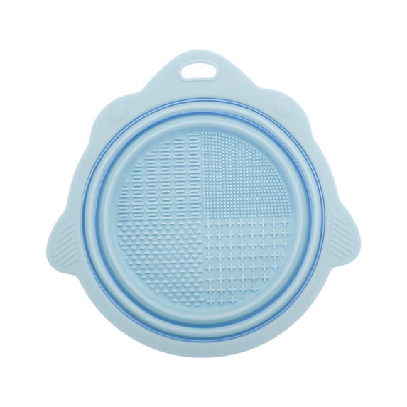 Unique Bargains 1Pc Portable Foldable Makeup Brush Cleaner for Quickly Cleaning Blue