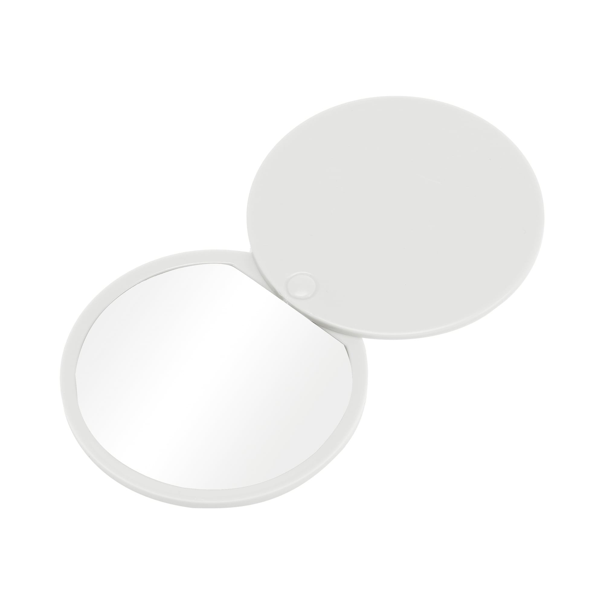 Unique Bargains 1Pc Round Cosmetic Mirror Compact Mirror for Business Gray