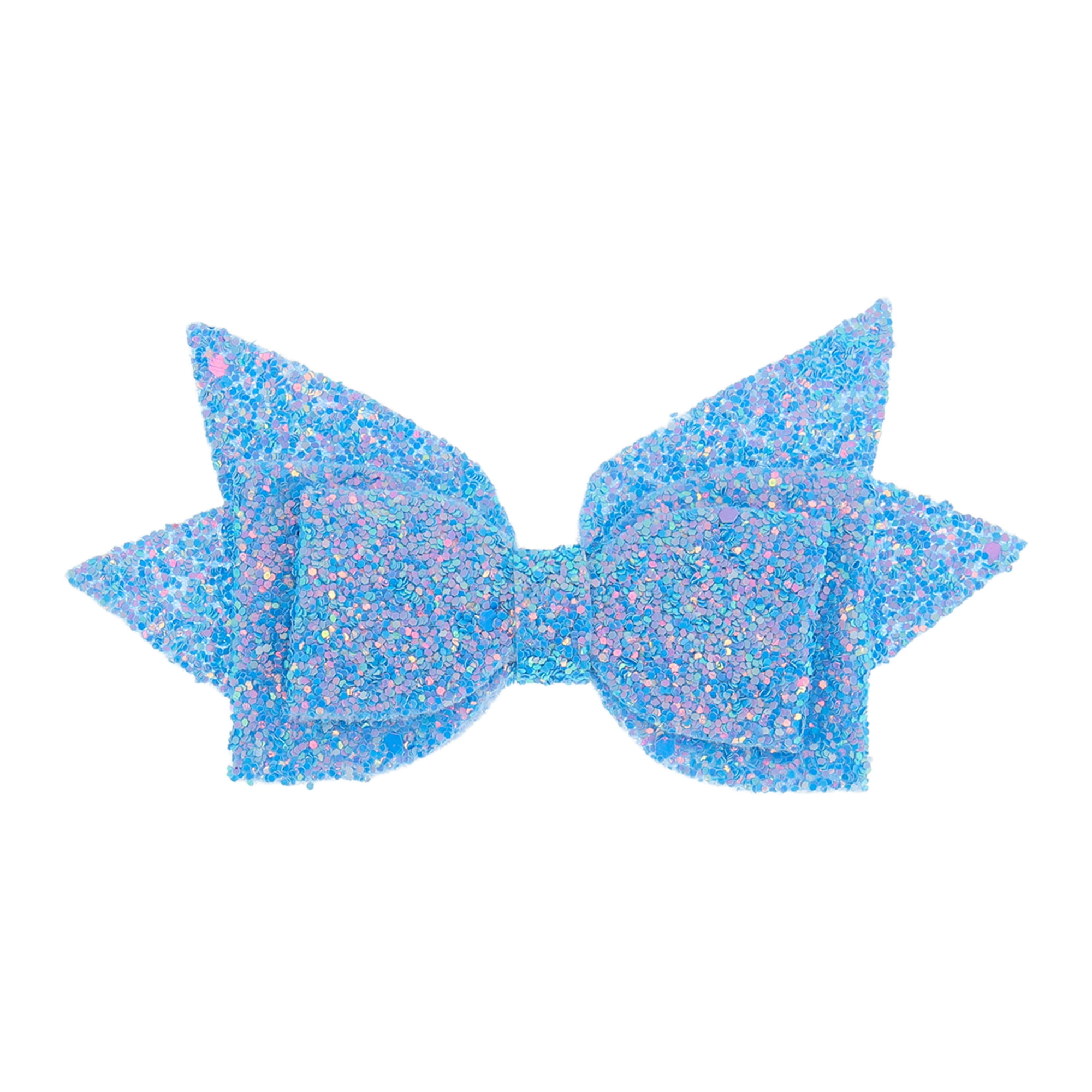 Unique Bargains 1Pc Shiny Bow Home Decoration Drinkware Accessory Blue Pink
