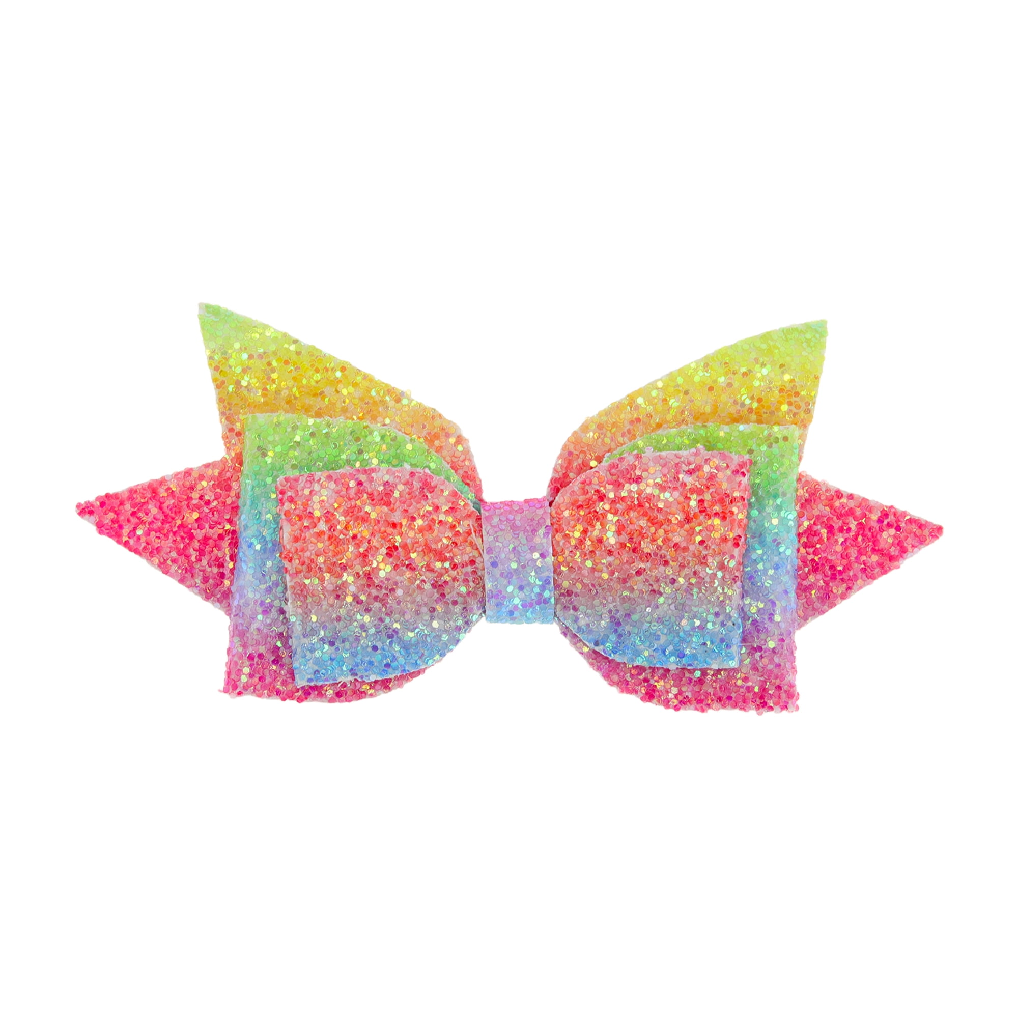 Unique Bargains 1Pc Shiny Bow Home Decoration Drinkware Accessory Pink Yellow Green