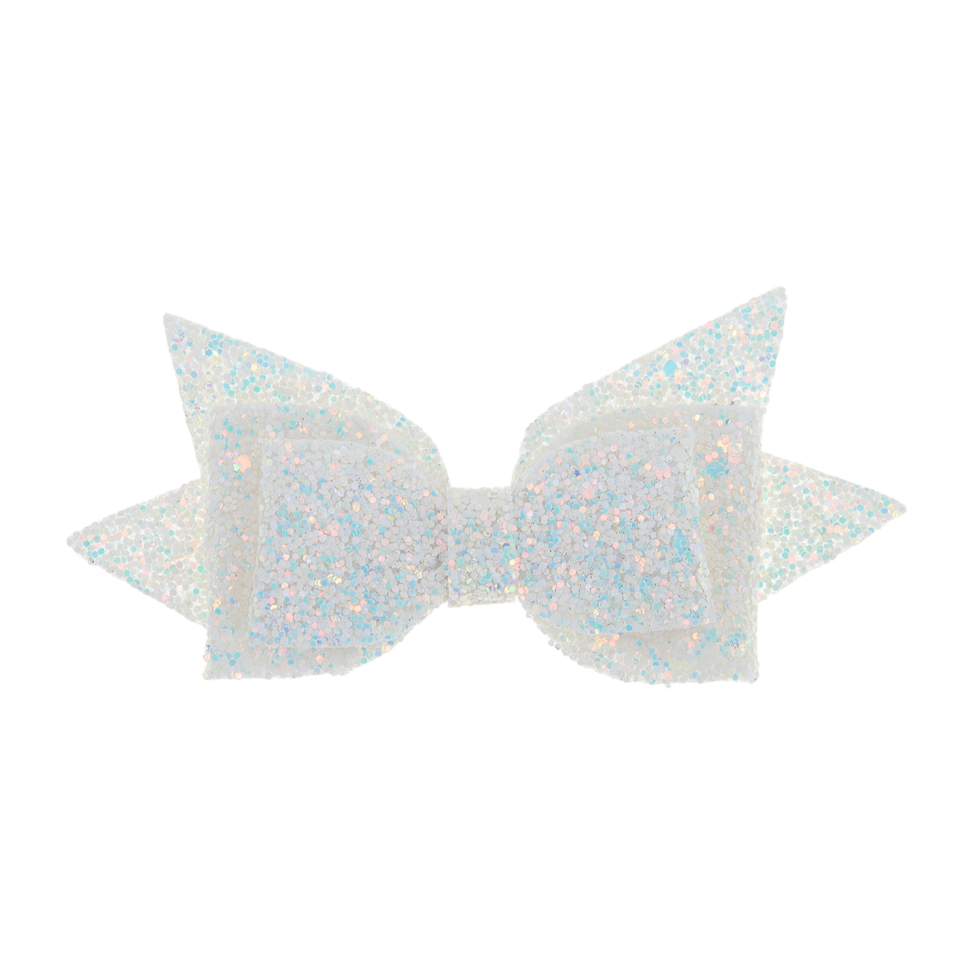 Unique Bargains 1Pc Shiny Bow Home Decoration Drinkware Accessory Silver Tone