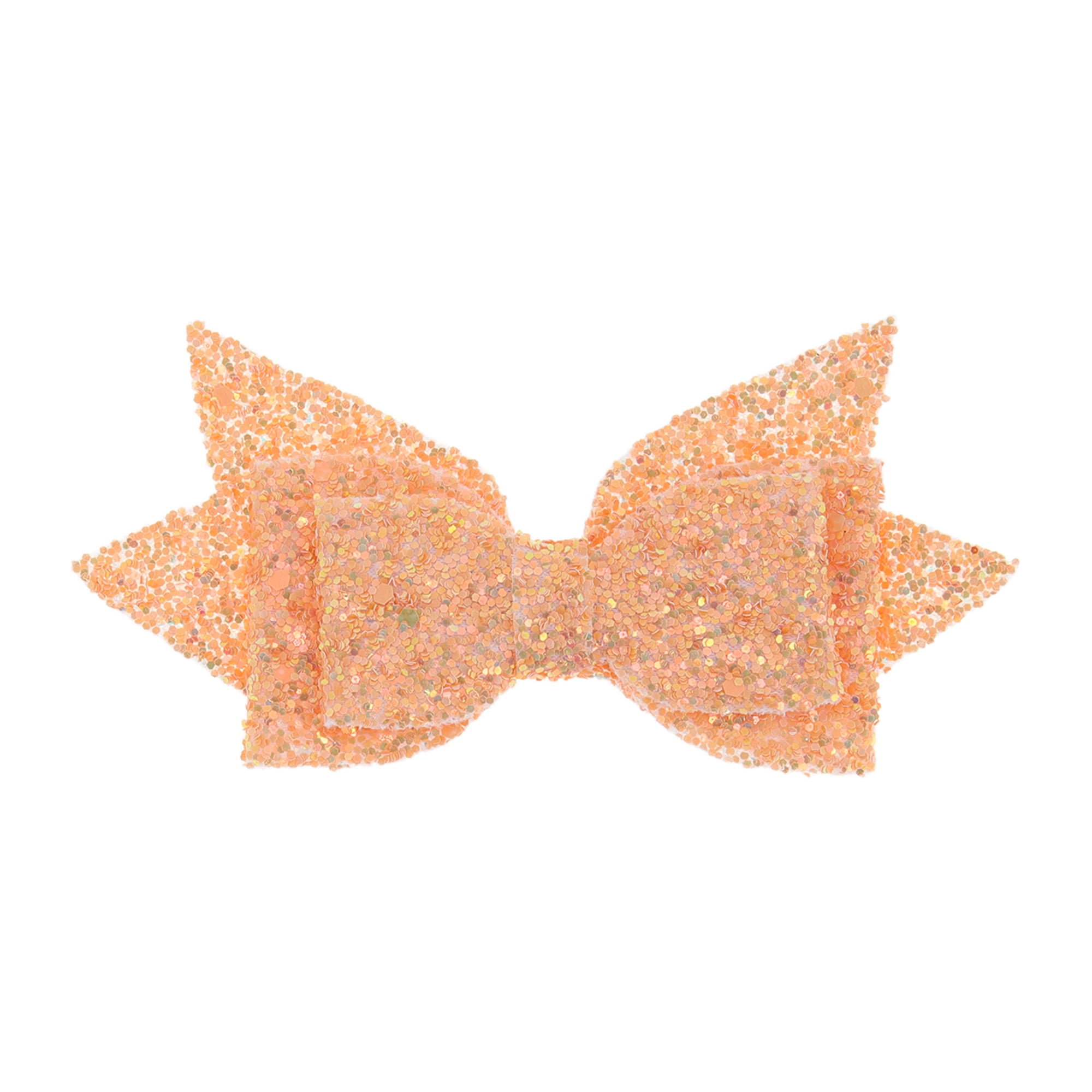Unique Bargains 1Pc Shiny Bow Home Decoration Drinkware Accessory Slight Orange