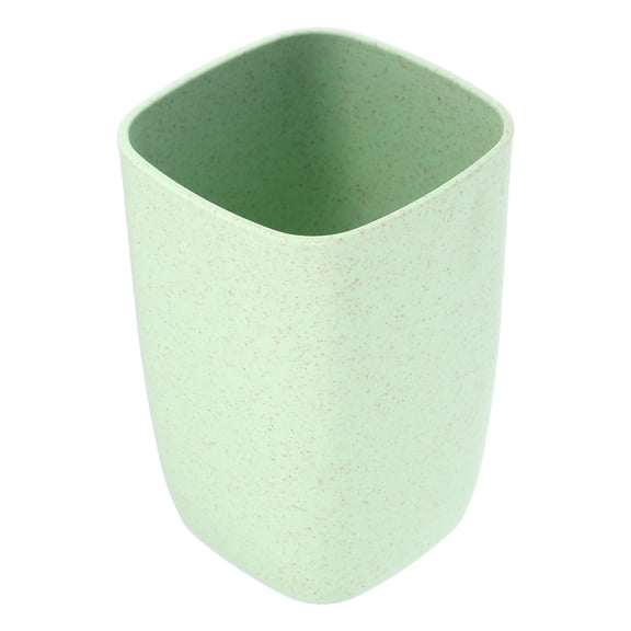 Unique Bargains 1Pc Square Shape Bathroom Toothbrush Tumblers PP Cup for Bathroom Kitchen Green 4.09''x2.76''