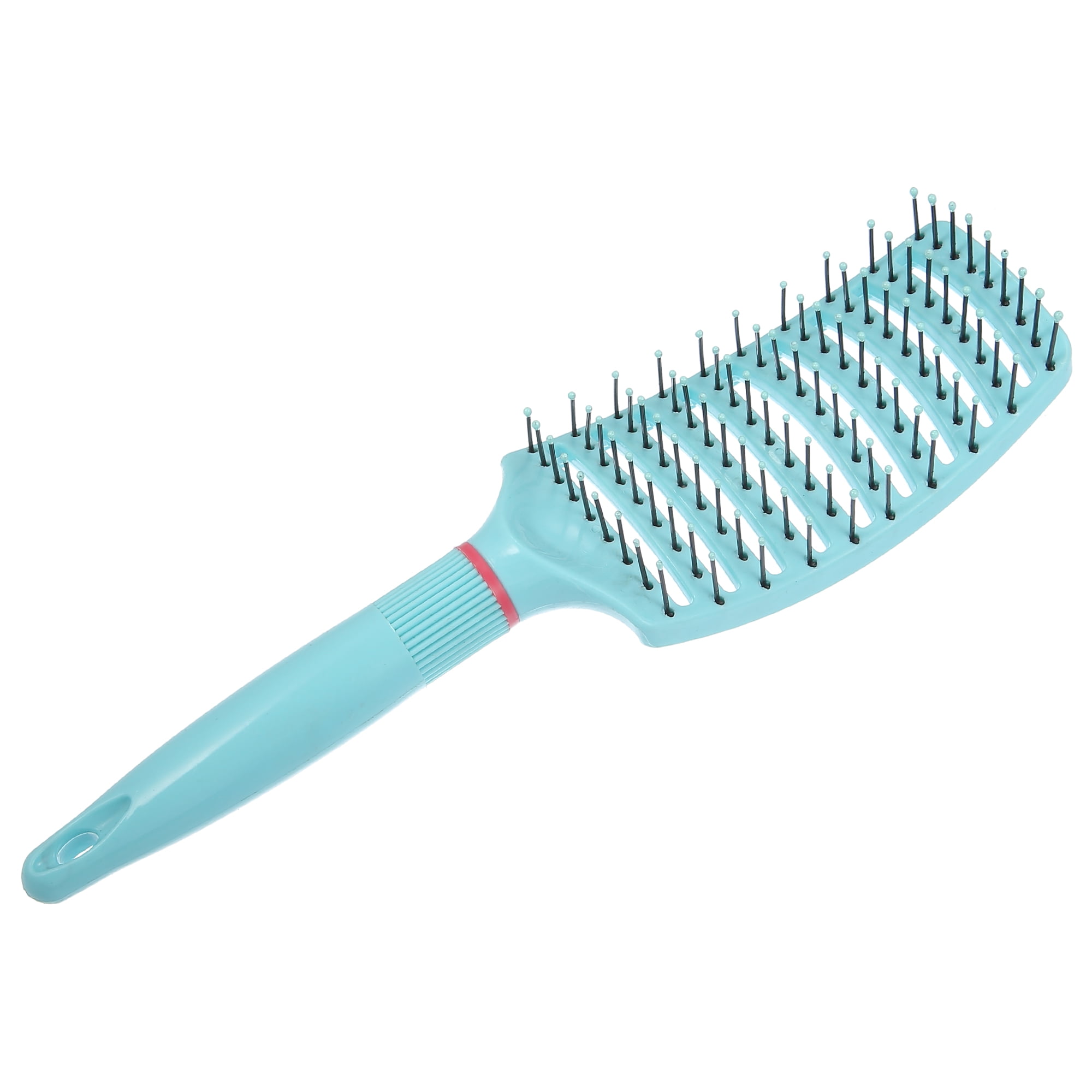 Unique Bargains 1Pc Wide Curved Vented Hair Brush Detangle Brush for