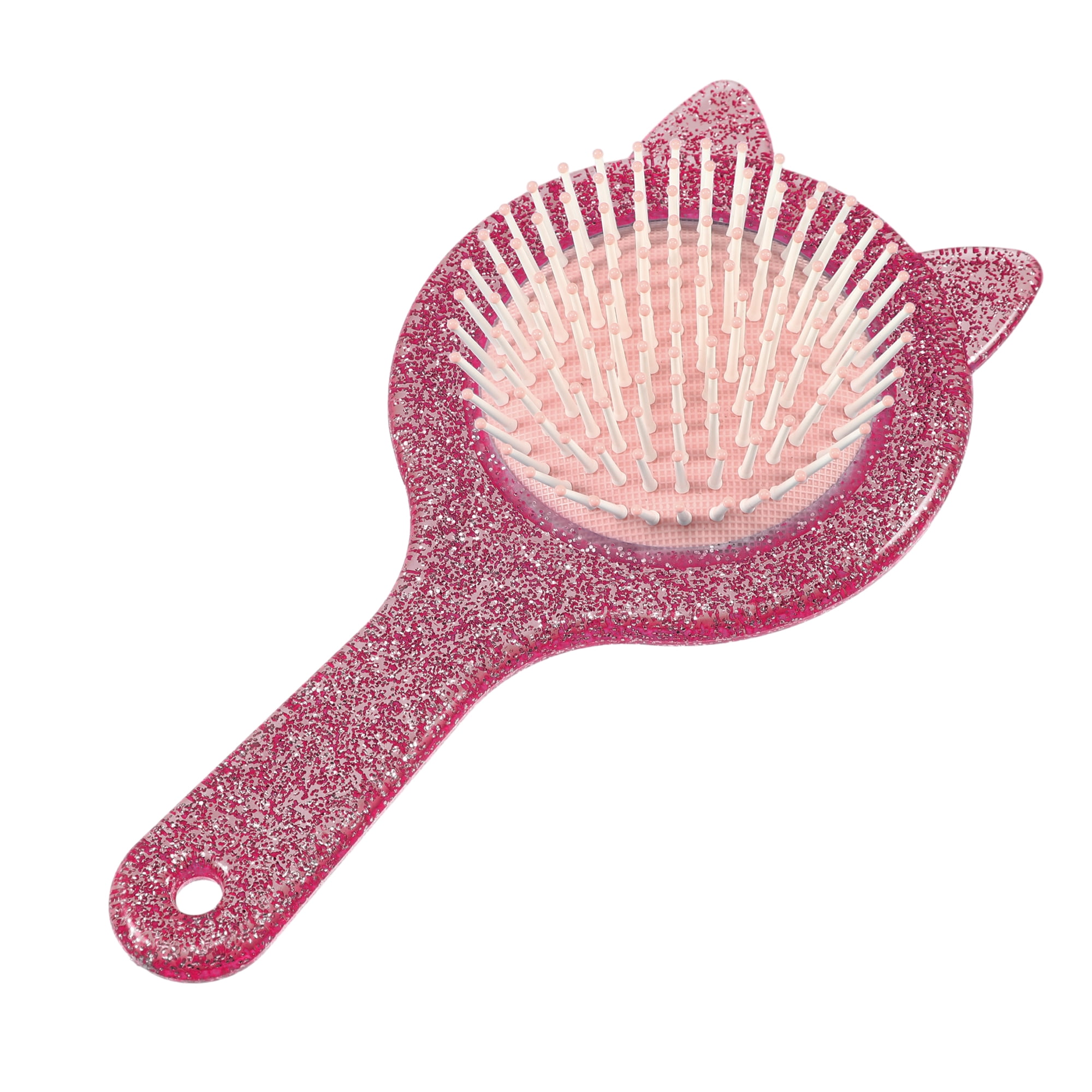Unique Bargains 1Pc Women Cat's Ears Airbag Hair Comb Purple