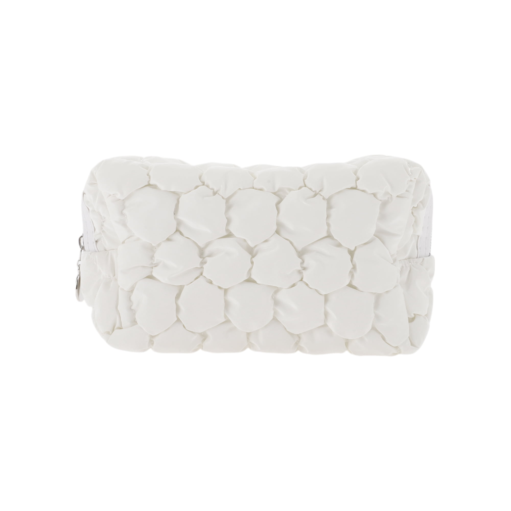 Unique Bargains 1Pc Women Portable Bubble Cloud Style Durable Storage Makeup Bag White