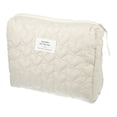 thumbnail image 1 of Unique Bargains 1Pc Women Portable Heart Storage Makeup Bag for Vacation Camping Khaki, 1 of 4