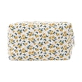 thumbnail image 1 of Unique Bargains 1Pc Women Portable Little Flower Pattern Storage Makeup Bag Yellow, 1 of 4