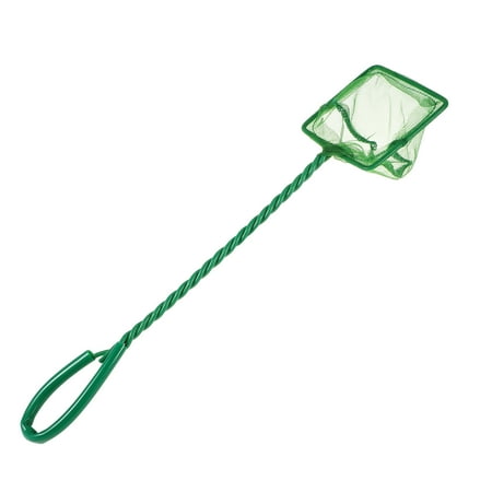 Unique Bargains 1Pcs Aquarium Fish Net Aquarium Fish Tank Accessories Small Fish Fine Net Green 7.3x6.5cm