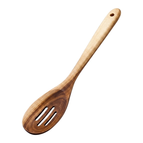 Unique Bargains 1Pcs Wood Scratch Proof for Non Stick Pans Heat Resistant Slotted spoon
