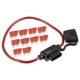 thumbnail image 1 of Unique Bargains 1Set 10A Standard Blade Style Fuse 12AWG Fuse Holder 12 Gauge Fuse Holder Blade Style Inline Fuse Holder, 1 of 6
