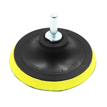 Unique Bargains 1Set 4 Inch Car Automotive M14 Plate Tool Backing Pad Hook Loop Polishing Buffing