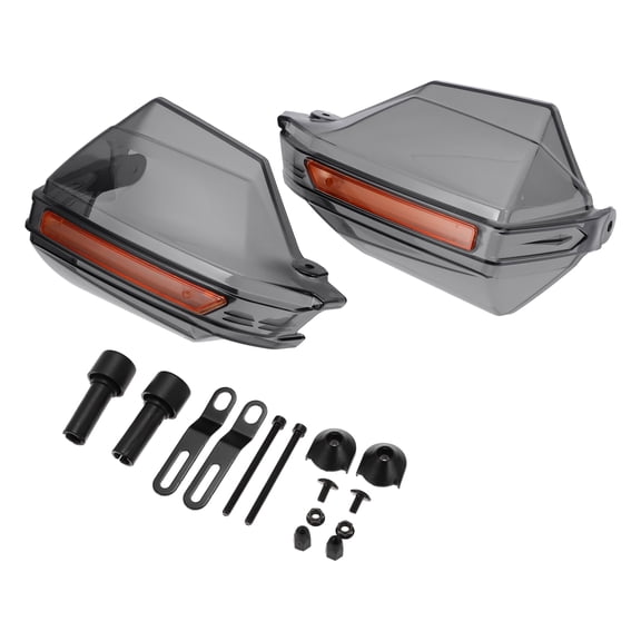 Unique Bargains 1Set Universal Hand Guard Motorcycles Knuckle Guard Protector Black PC Plastic