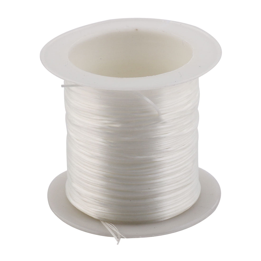 Unique Bargains 1mm White Elastic Stretch Beading String Thread Cord Wire  for Jewelry Making 