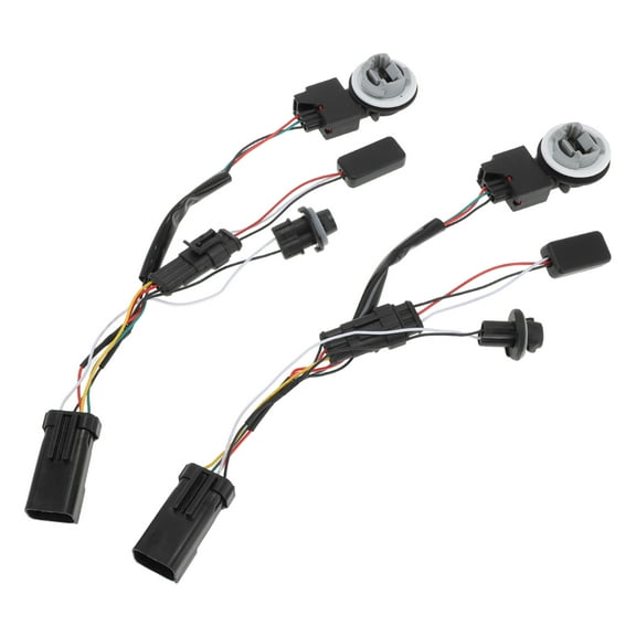 Unique Bargains 1pair Tail Light Converter Harness Assembly for Ram 1500 2013-2022 Taillight Wiring for Ram 2500 3500 2013-2018 No.55277415AA/55277414AA