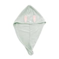 thumbnail image 1 of Unique Bargains 1pc Absorbent Cartoon Rabbit Ears-shaped Hair Towel 24.41"x 9.06" Green, 1 of 5