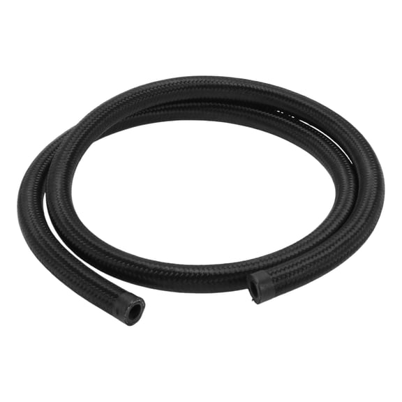 Unique Bargains 1pc Automotive AN6 Fuel Line Hose Black 3.28ft 9mm(ID) 14mm(OD)