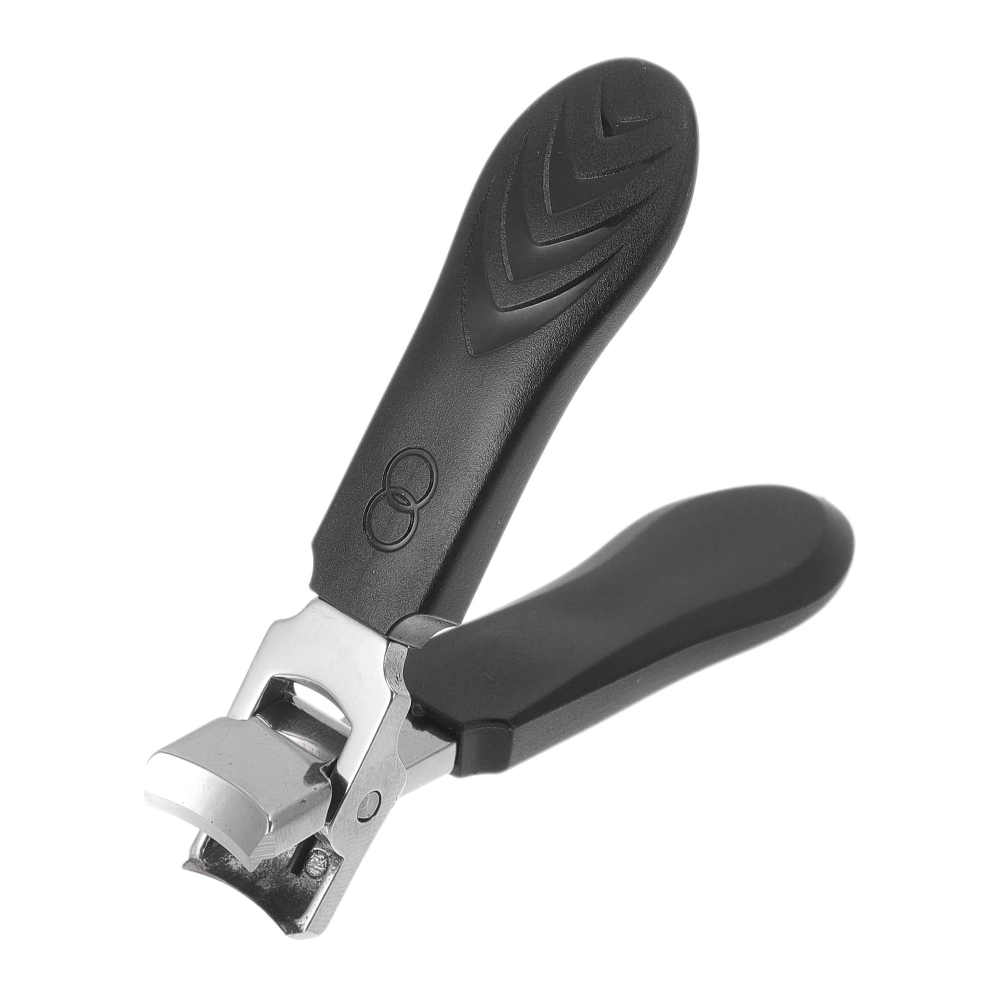 Unique Bargains 1pc Carbon Steel and Plastic Anti-splash Nail Clippers 3.43"x 0.63" Black