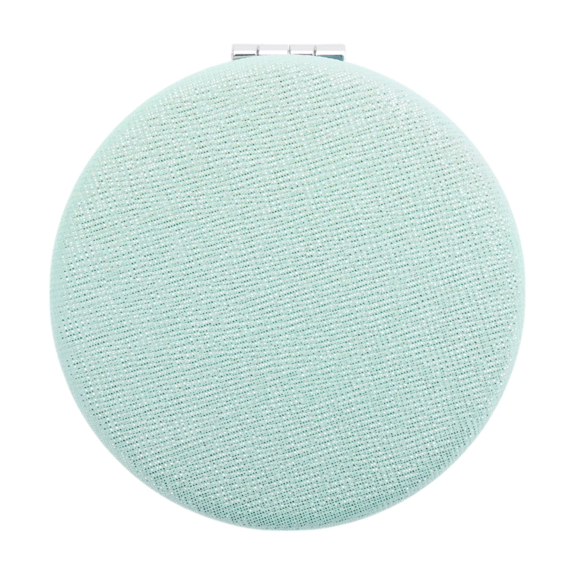 Unique Bargains 1pc Circular Makeup Mirror for Personal Grooming Green