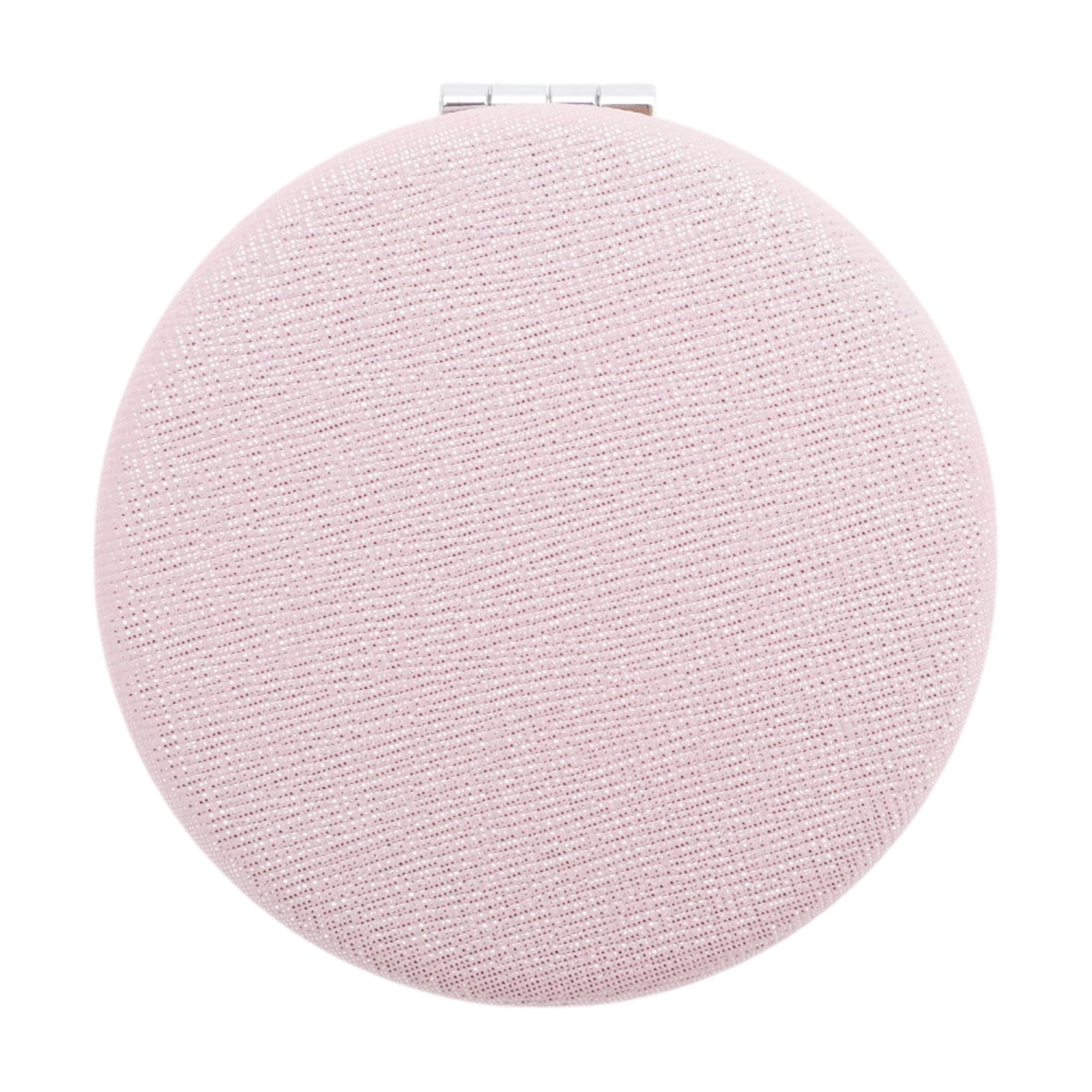 Unique Bargains 1pc Circular Makeup Mirror for Personal Grooming Pink